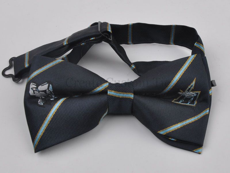 Custom bow tie with logos