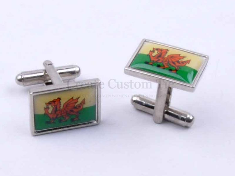 Custom square cufflinks