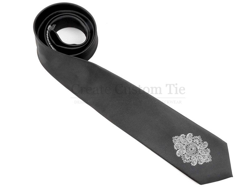 Custom polyester woven tie with logo