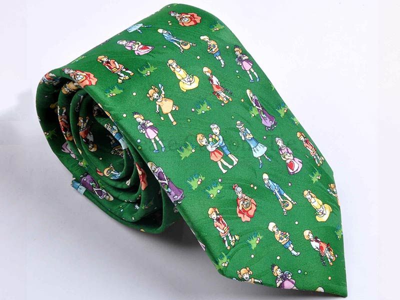 Custom polyester print tie