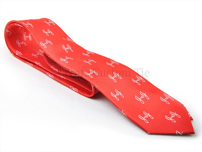 classic red silk tie